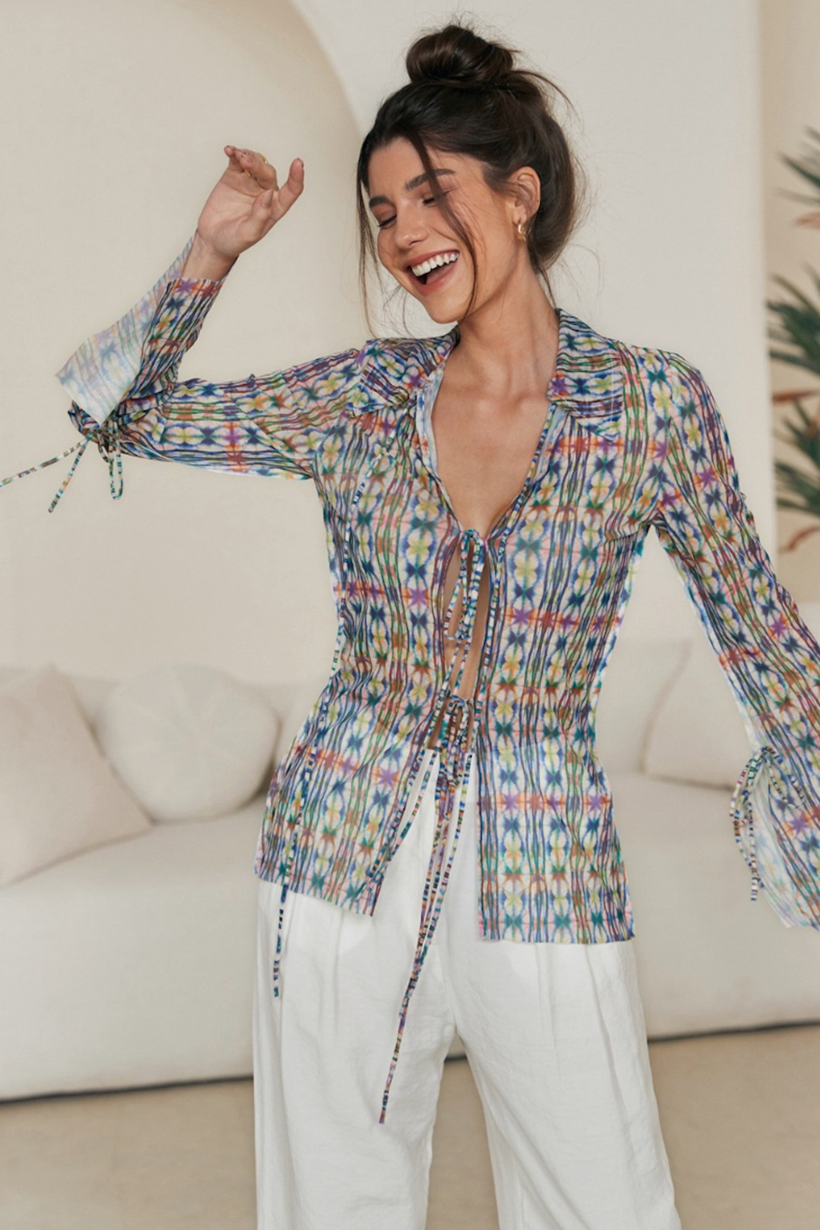 Kaleidoscope Tie Top