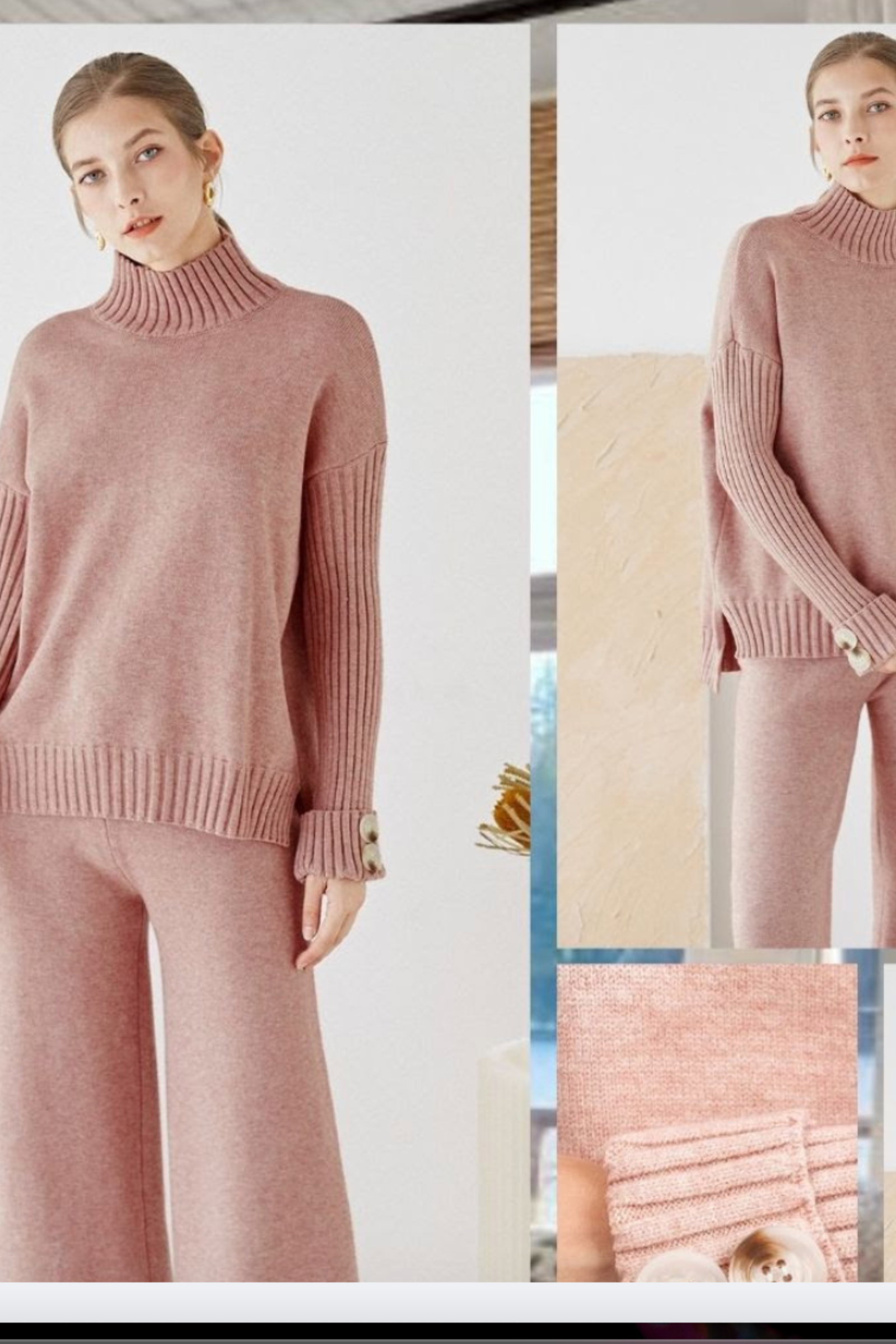 Mutig Knitted Pants Blush