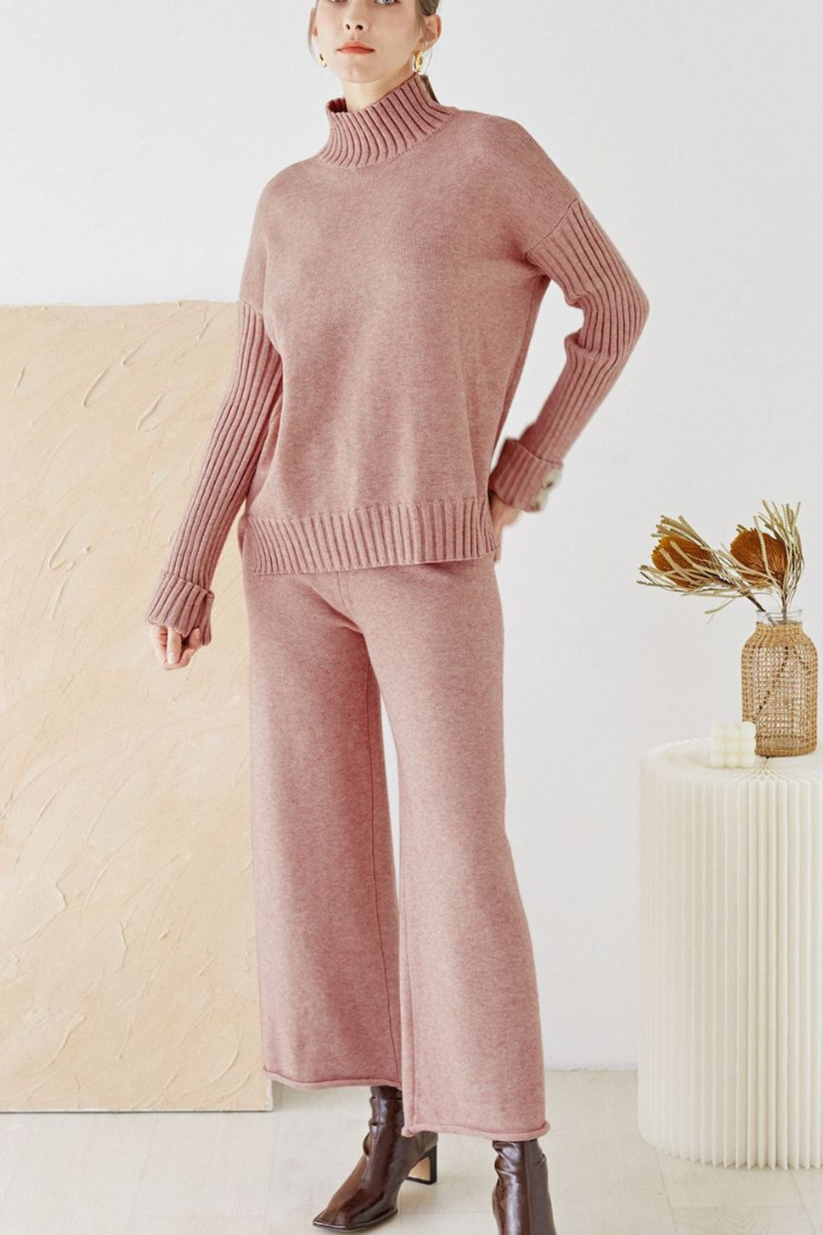 Mutig Knitted Pants Blush