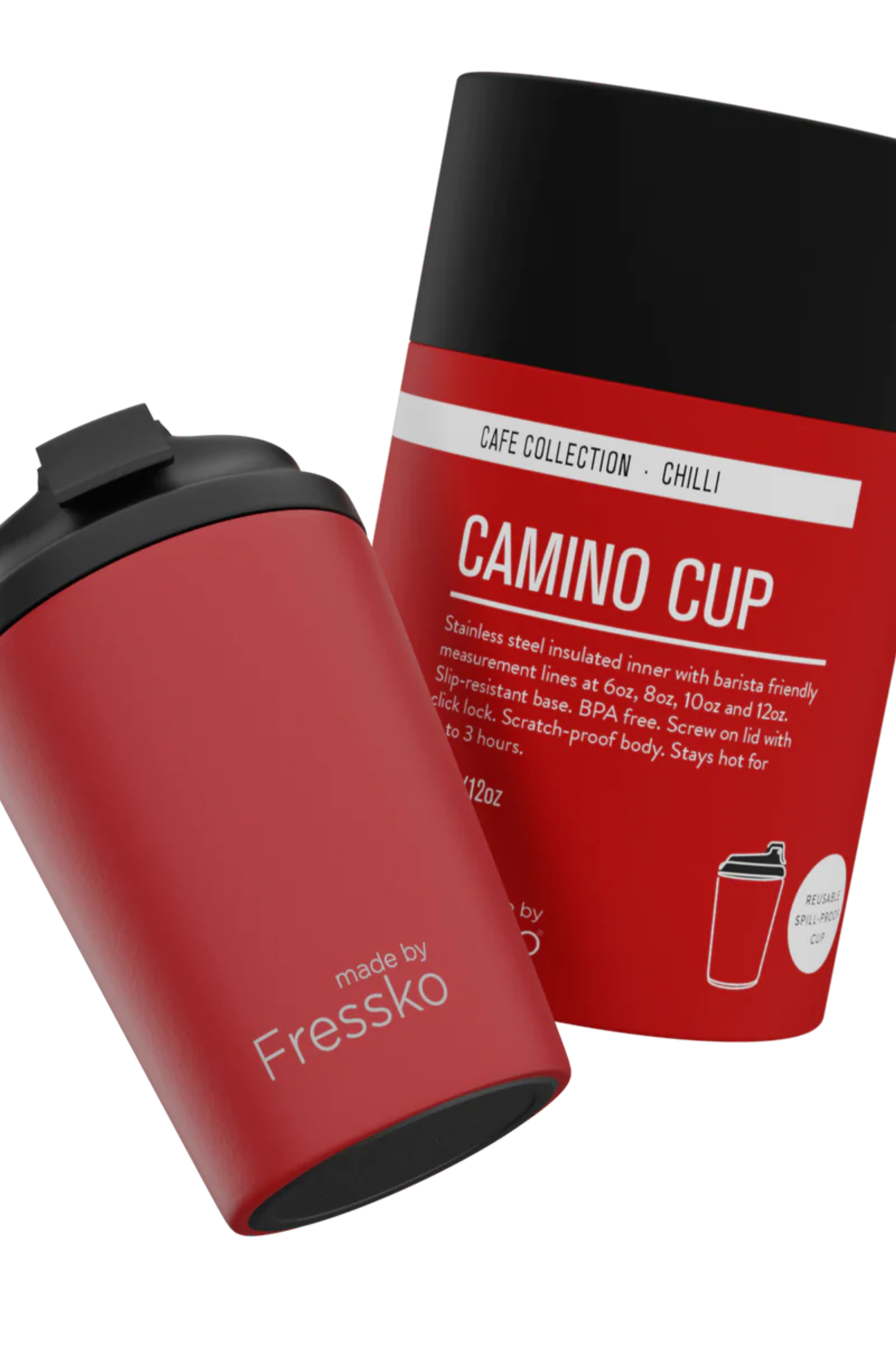 Fressko Reusable Cup Camino 12oz - 7 Colours