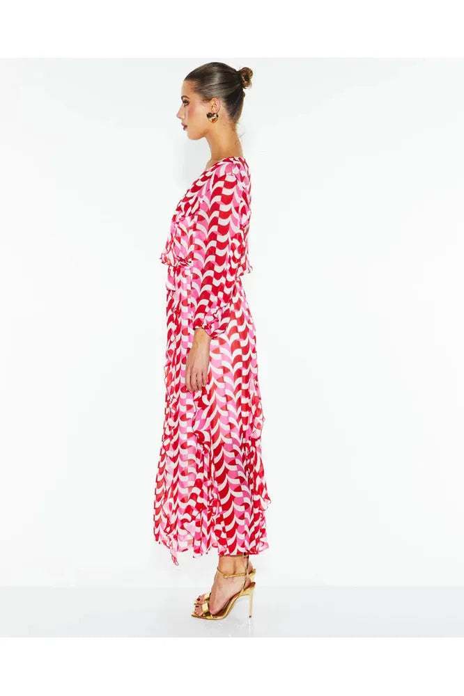 Fate and Becker Just Love Ruffle Dress - Geo Link