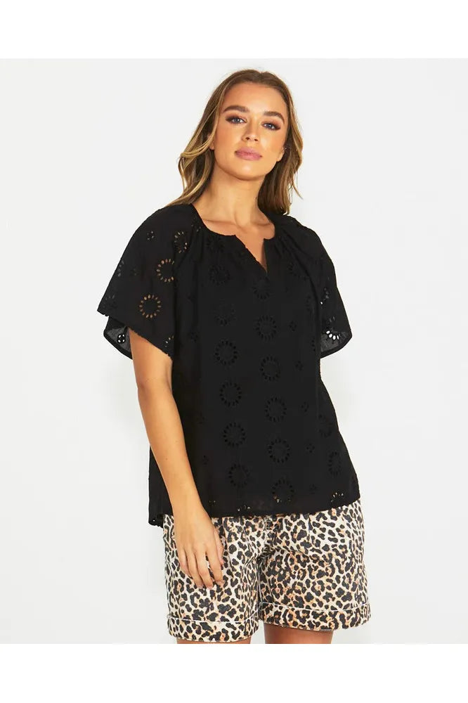 Sass Kirby Top Black