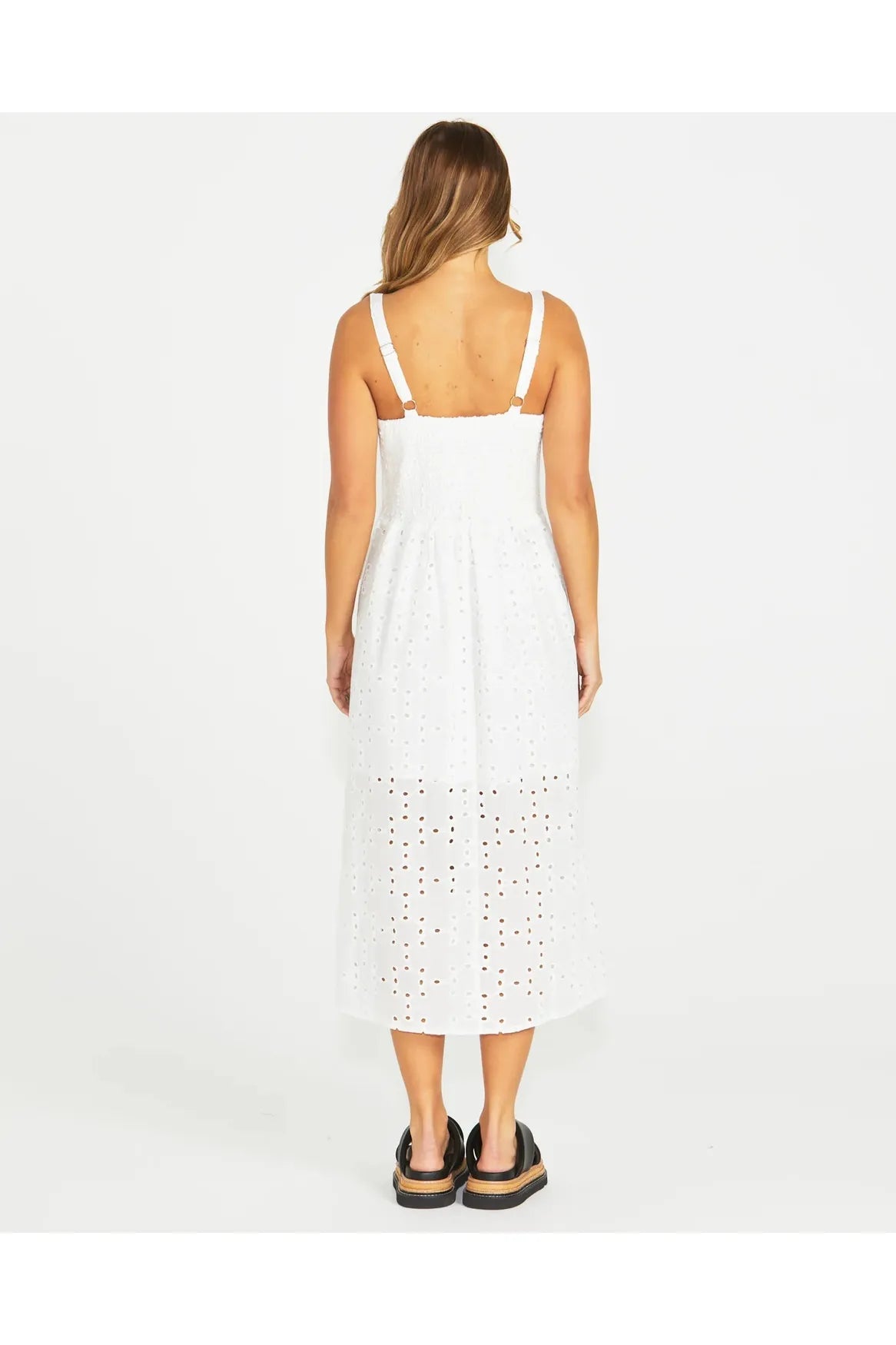 Sass Kirby Midi Dress - Ivory