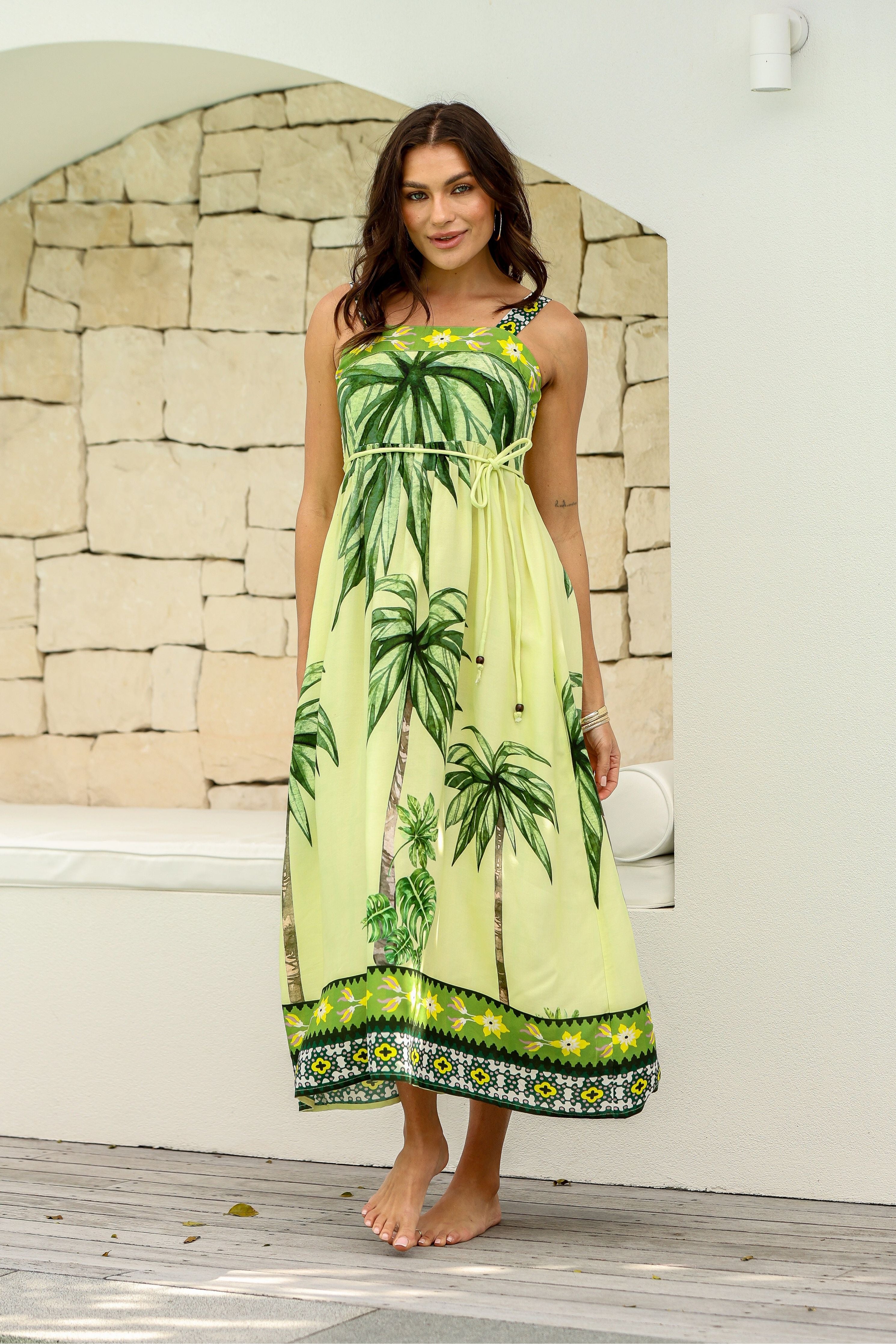 Joop and Gypsy Tropical Palm Dress