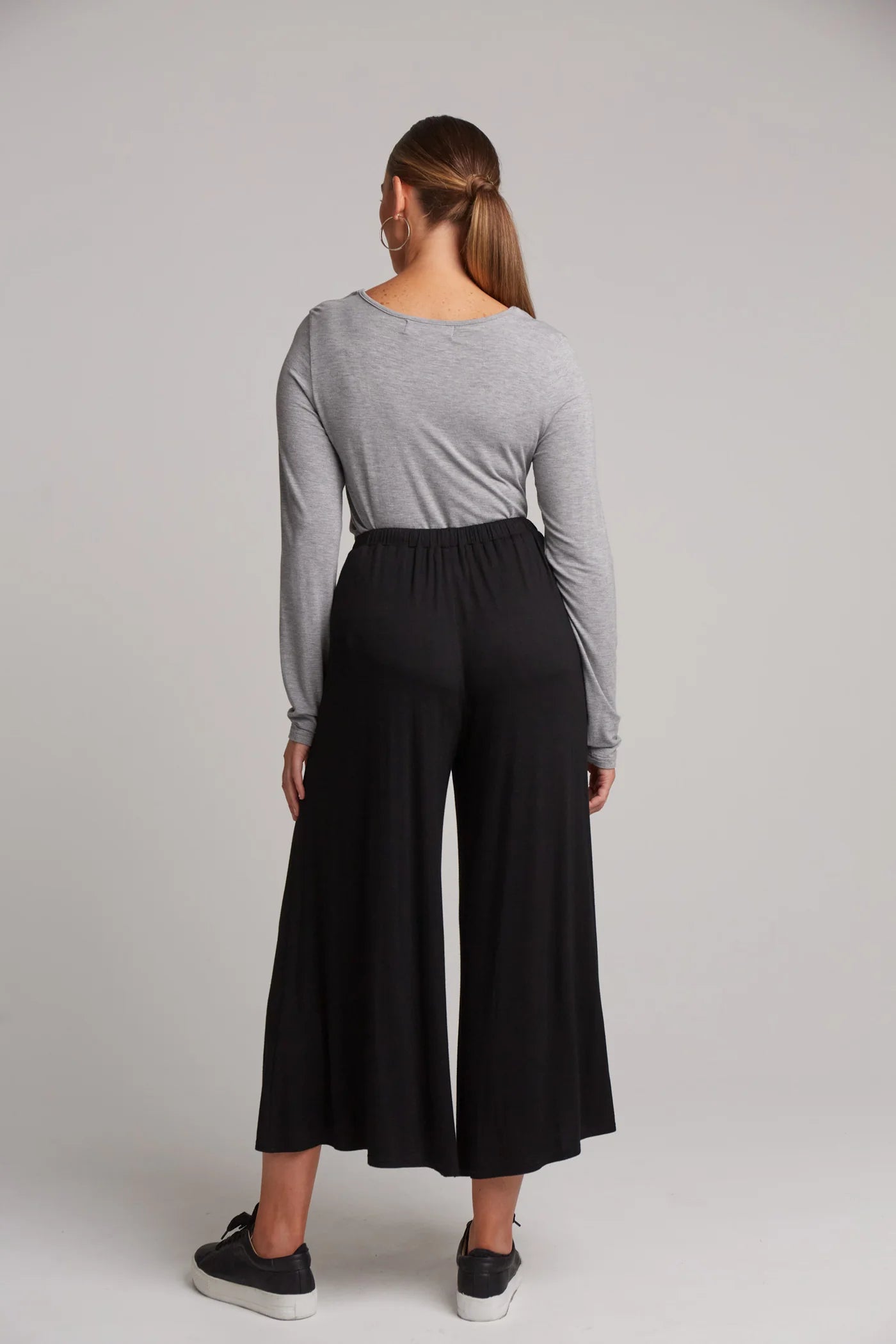 Eb & Ive Studio Jersey Tie Pant Ebony