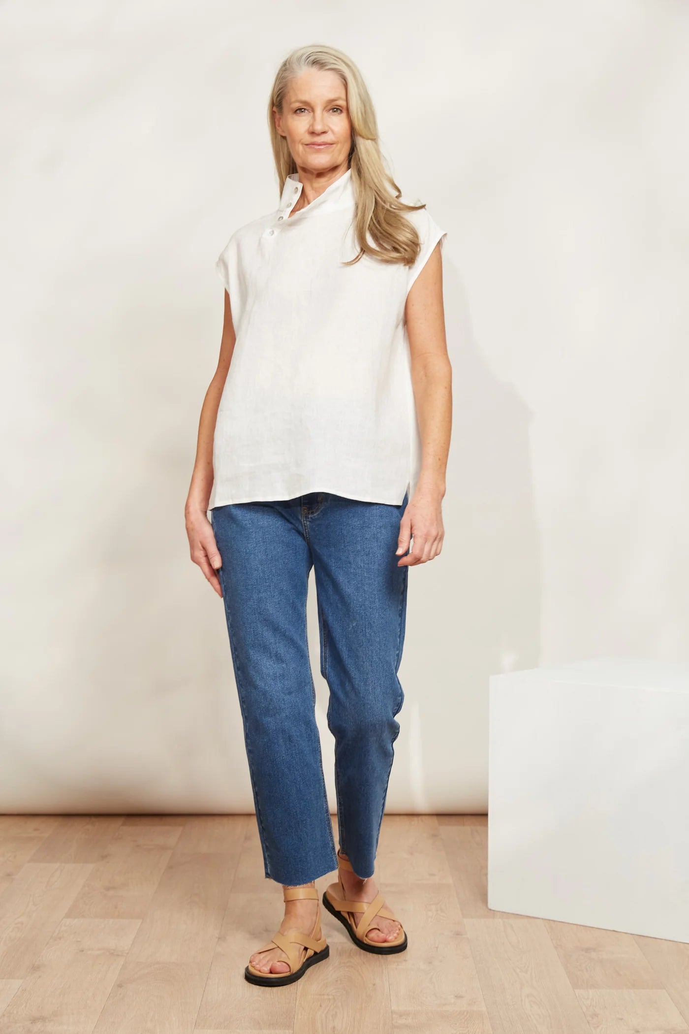 Eb & Ive Halcyon Button Top Opal