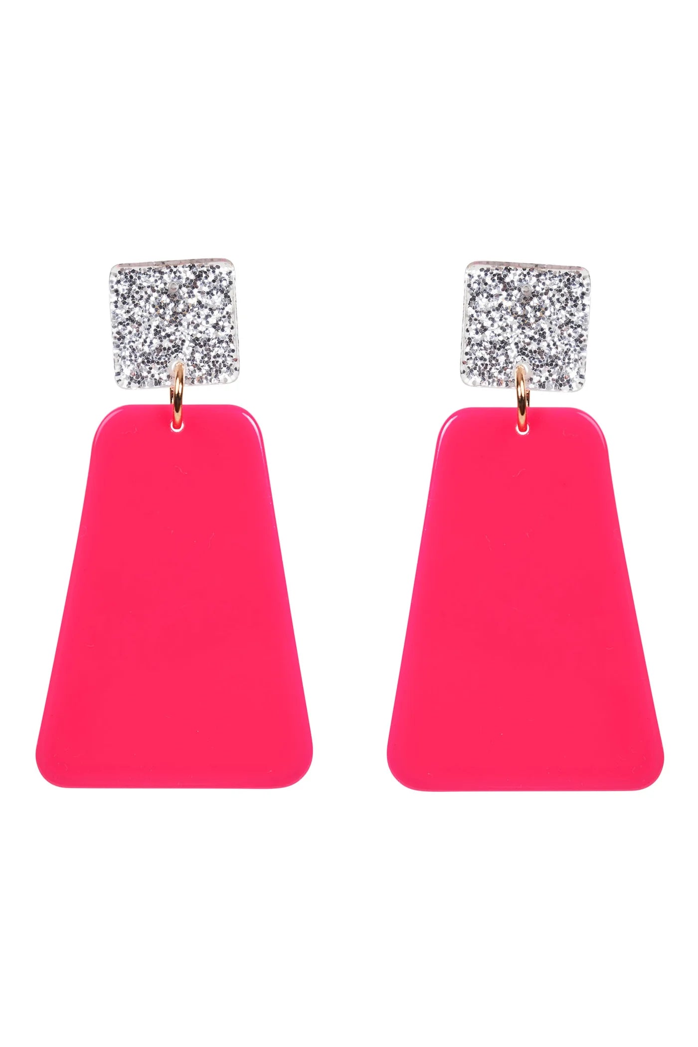 Eb and Ive Elysian Sparkle Earrings - Emerald Neon Cobolt