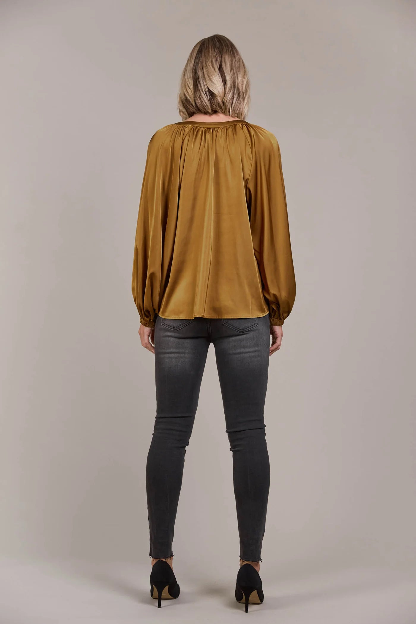 Eb and Ive Ivy Blouse Tobacco