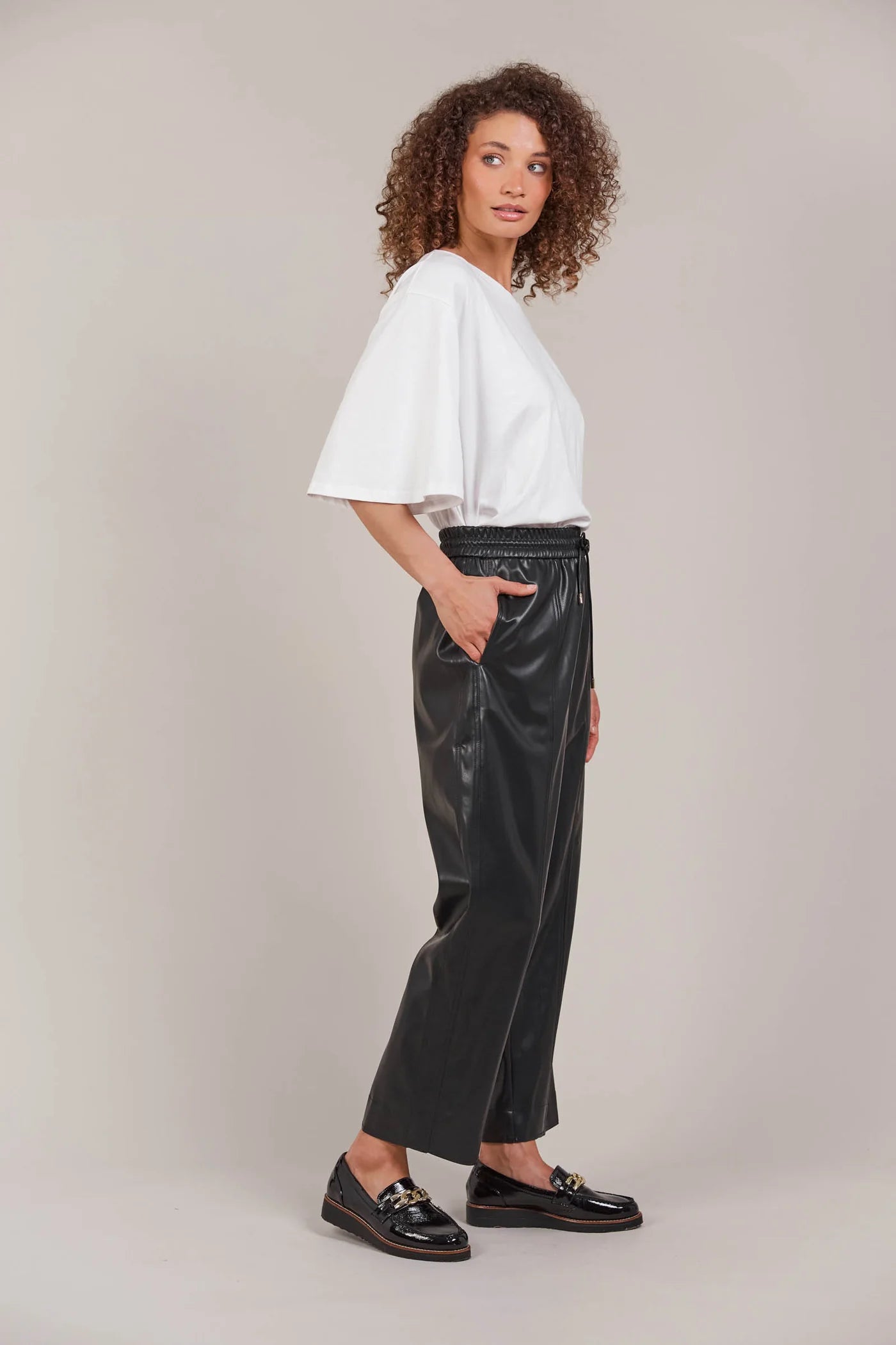 Eb and Ive Allegro Crop Pant Black