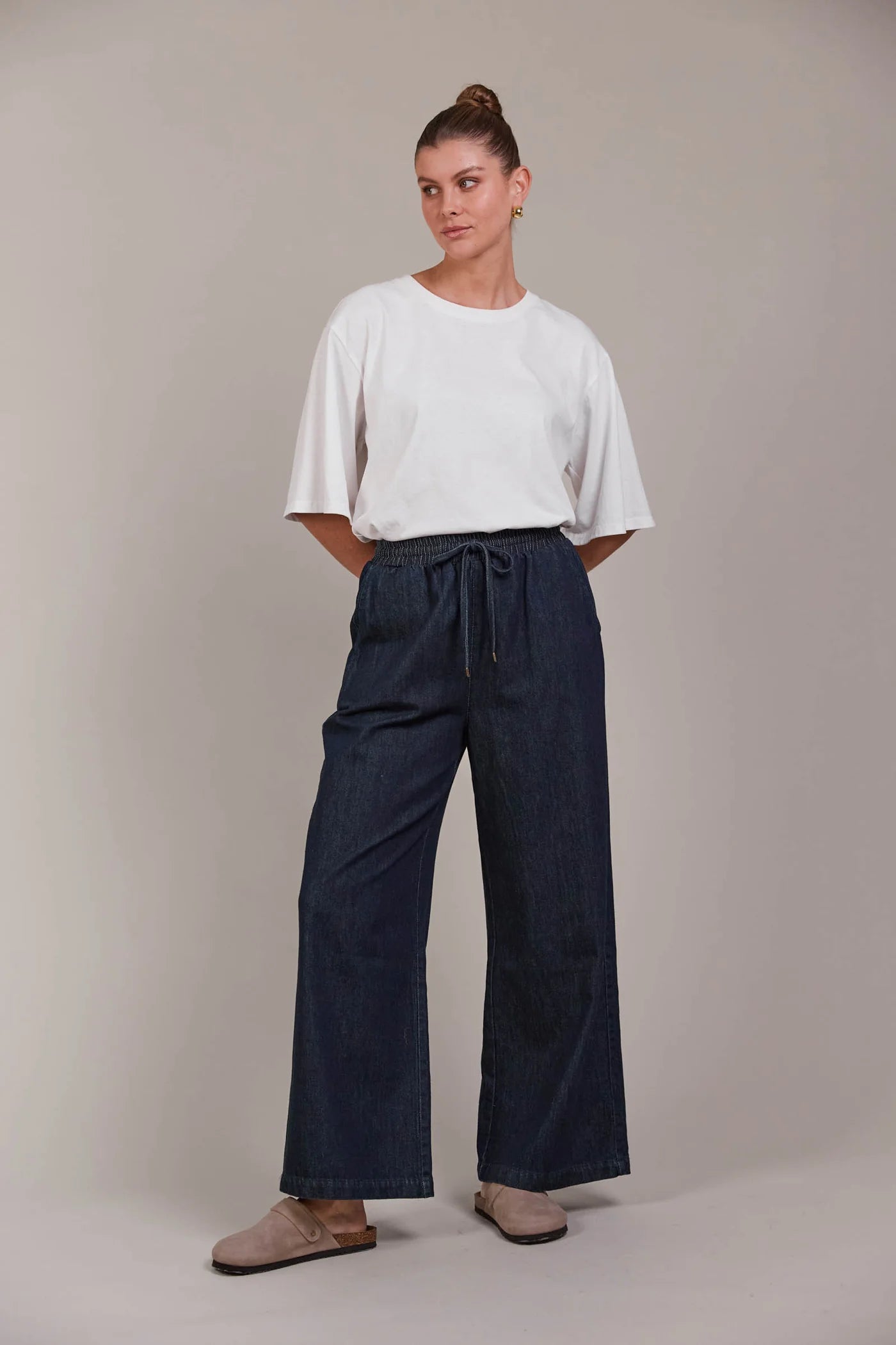 Eb and Ive Pepi Wide Denim Pant - Oxford