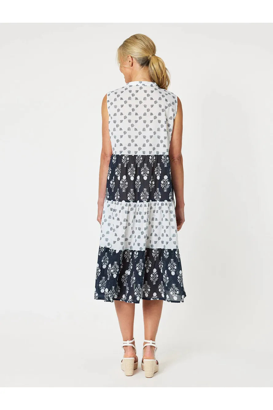 Gordon Smith Houston Cotton Dress Navy