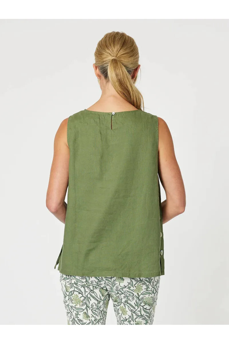 Gordon Smith Sara Side Button Cami Khaki