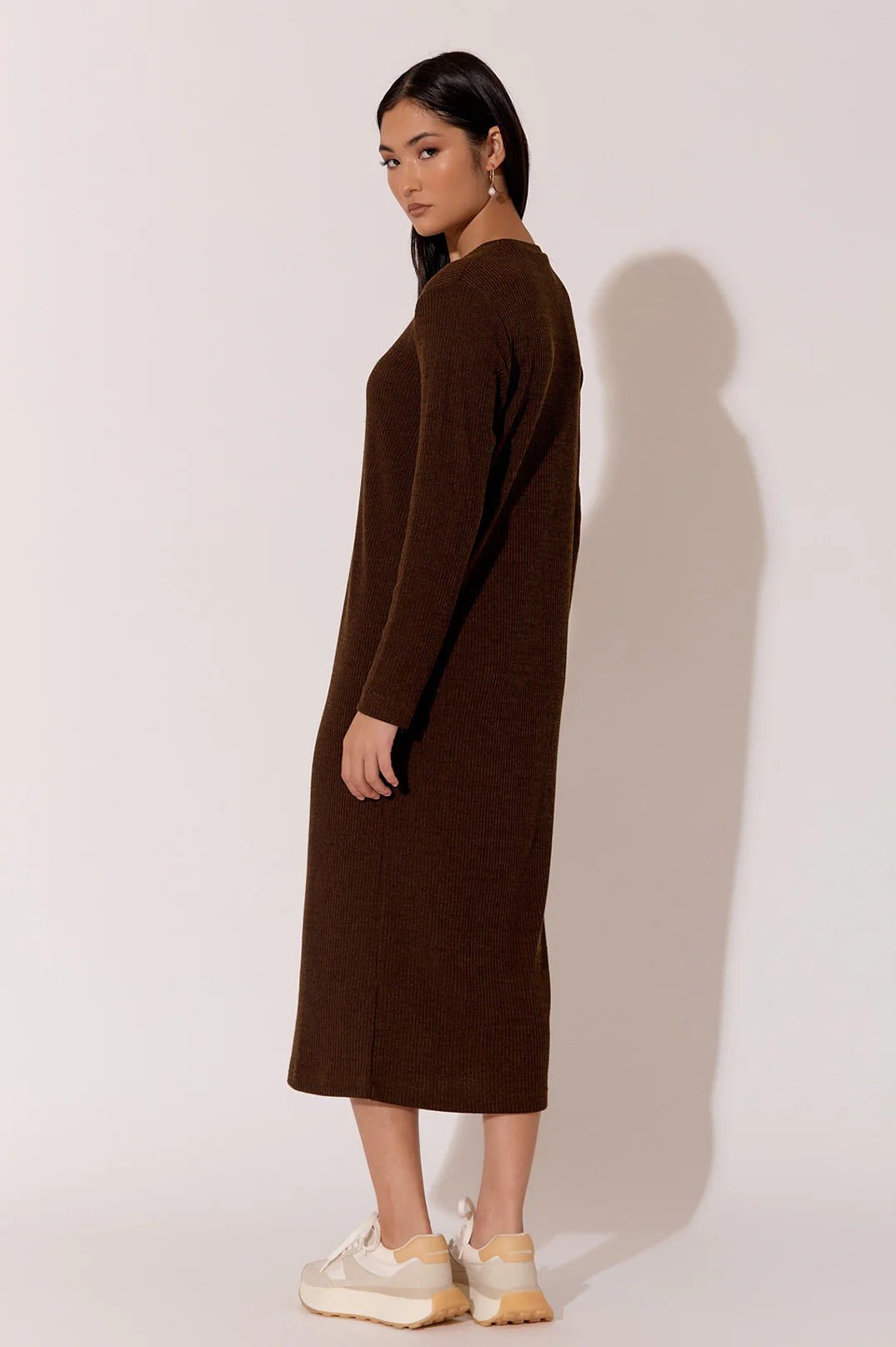 Adorne Brielle Knit Dress Chocolate