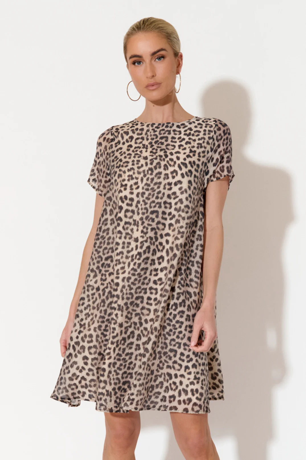 Adorne Elisa Leopard Print Dress