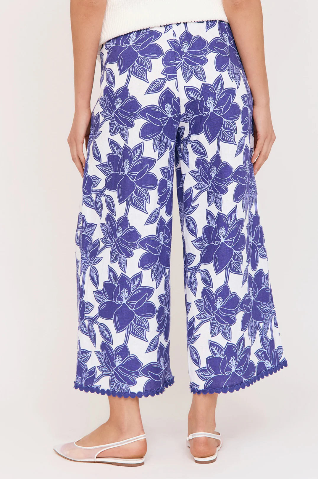 Adorne Alondra Printed Linen Pants