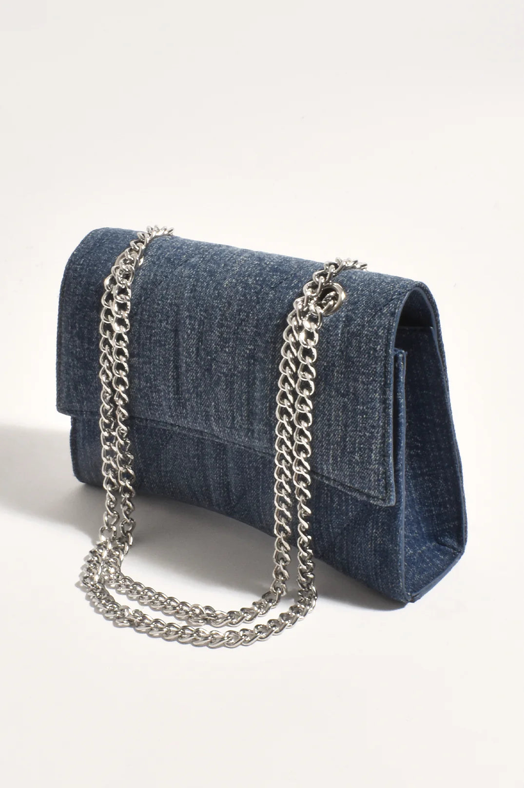 Stella Denim Angled Handbag