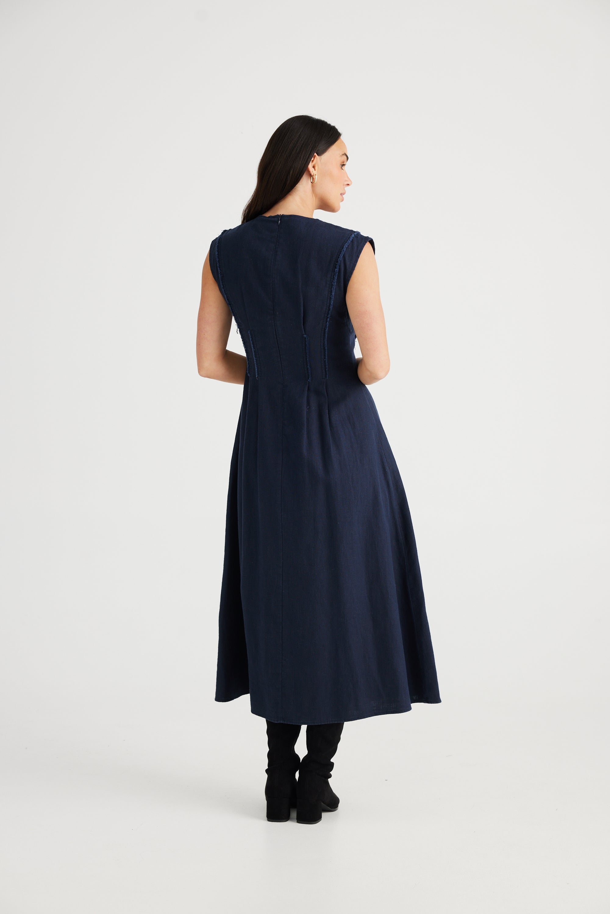 Brave and True Fortuna Dress Navy