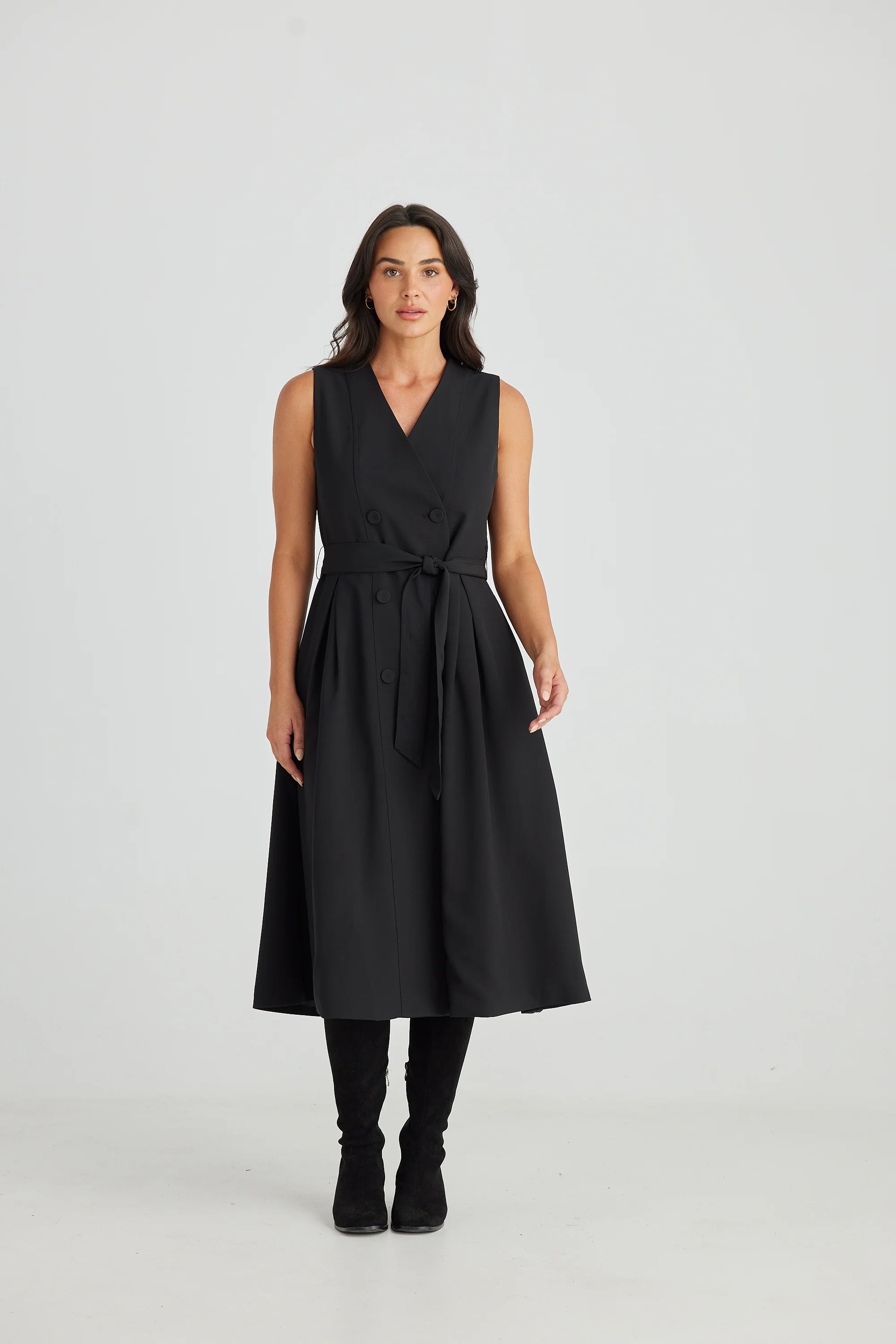 Brave and True Allen Dress Black