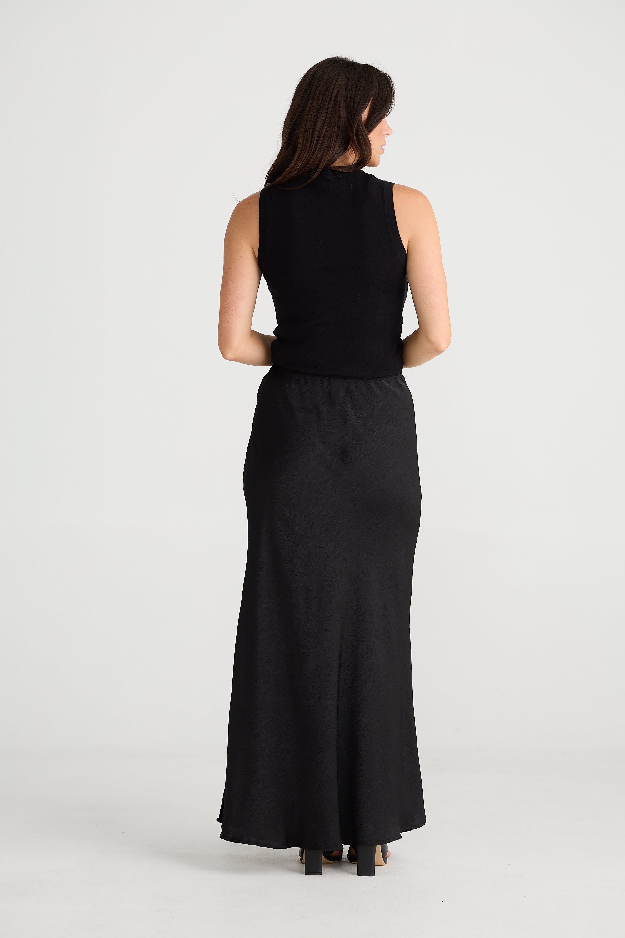 Brave and True Rozalia Slip Skirt Black