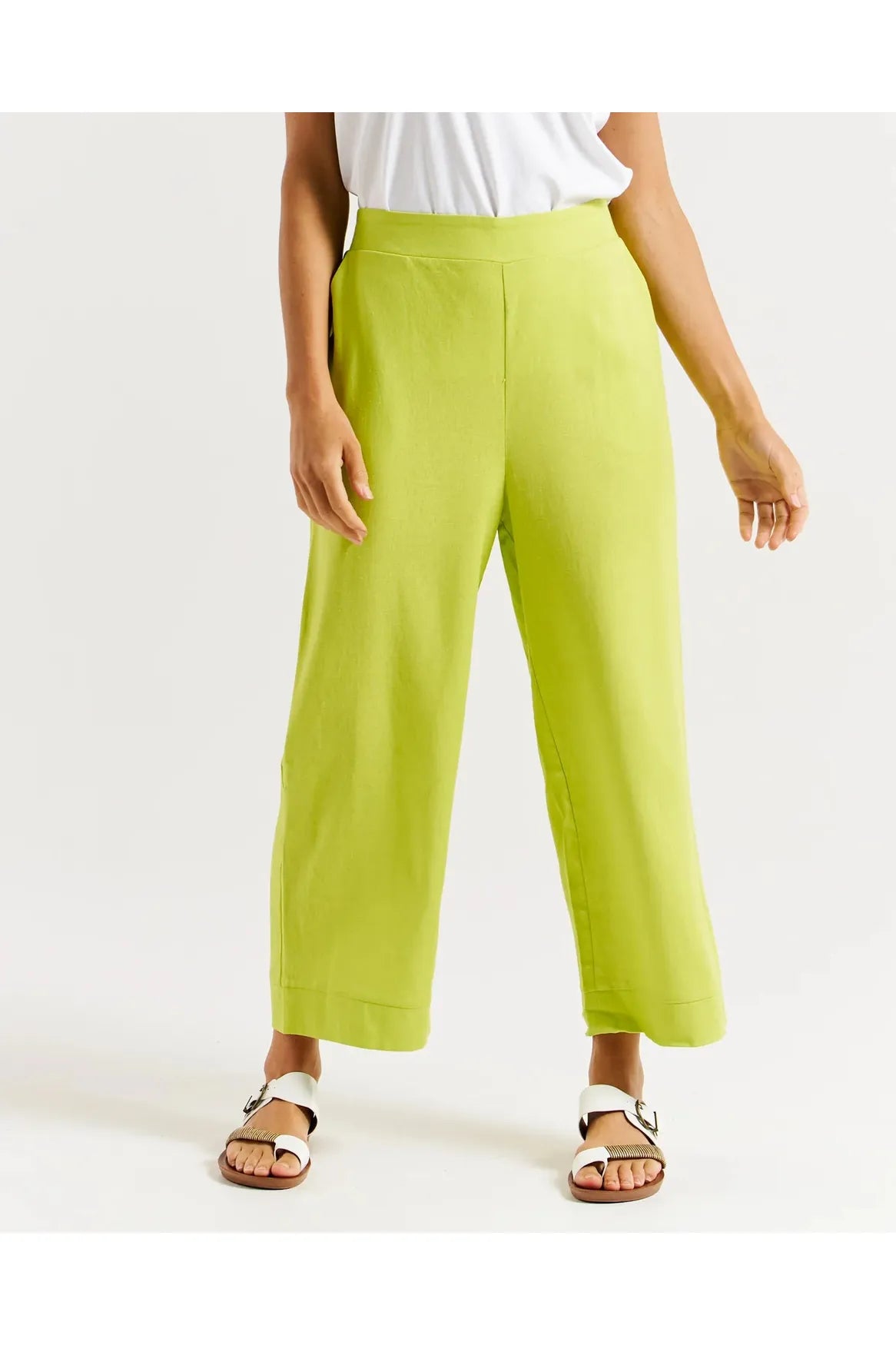 Betty Basics Parker Pant - Lime Green