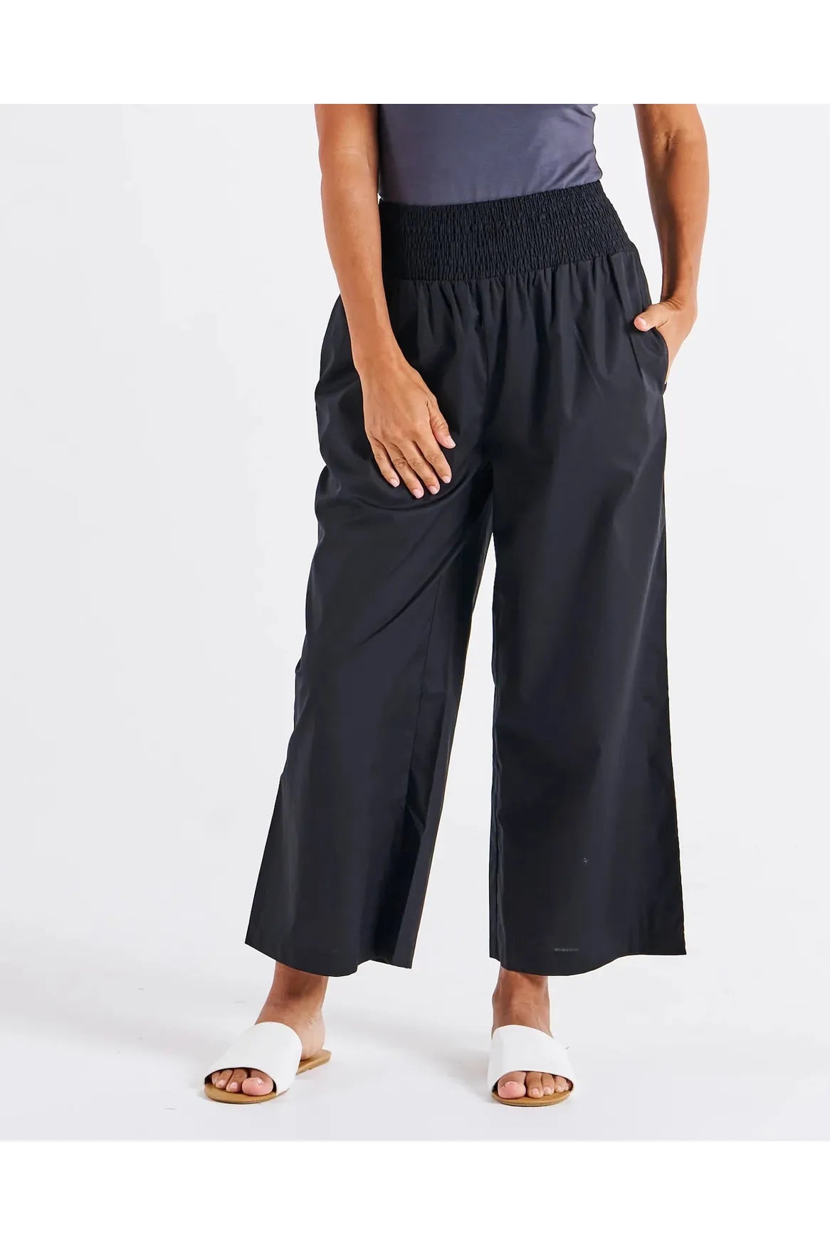 Betty Basics Sevilla Wide Leg Cotton Black