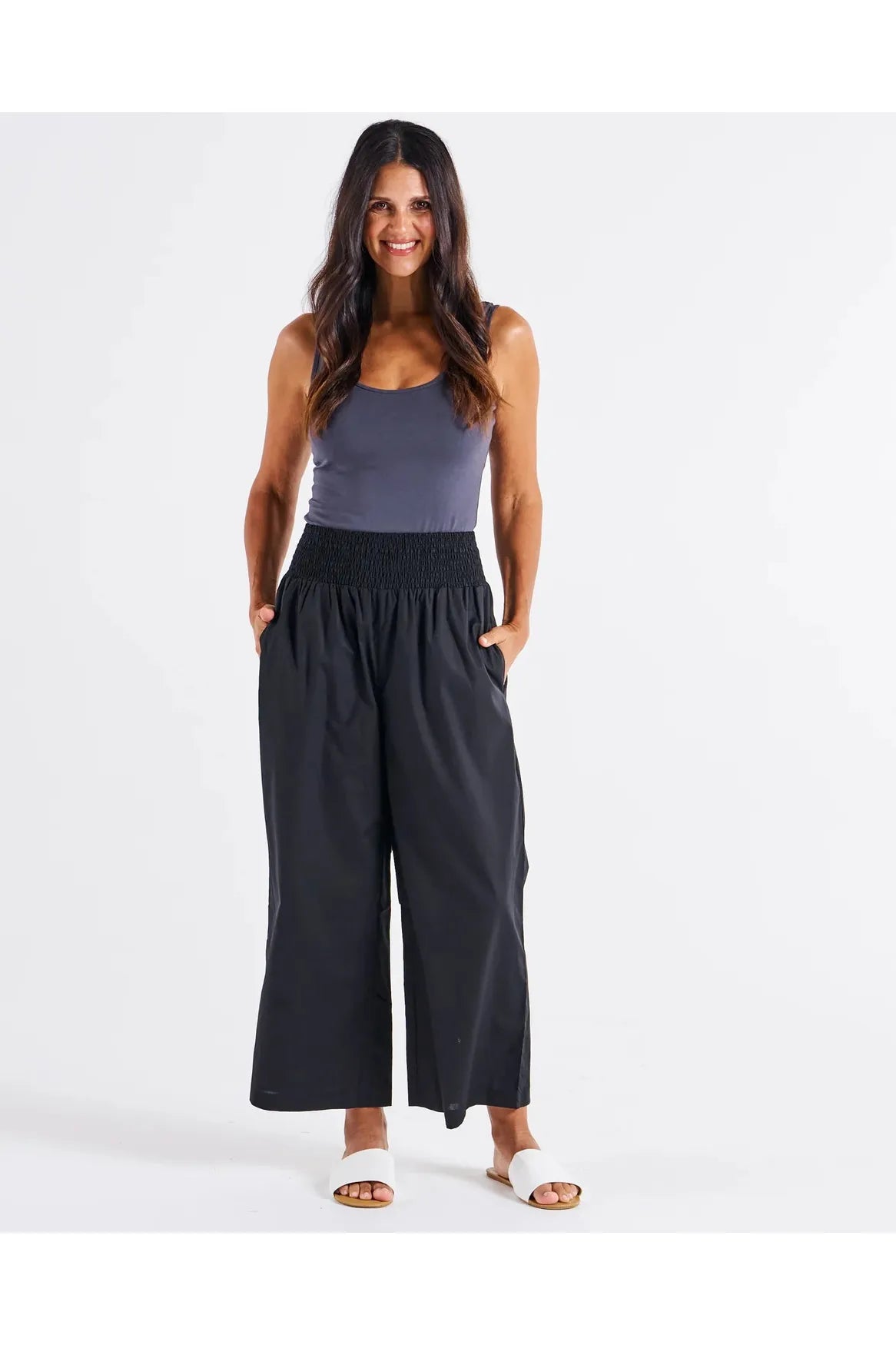 Betty Basics Sevilla Wide Leg Cotton Black