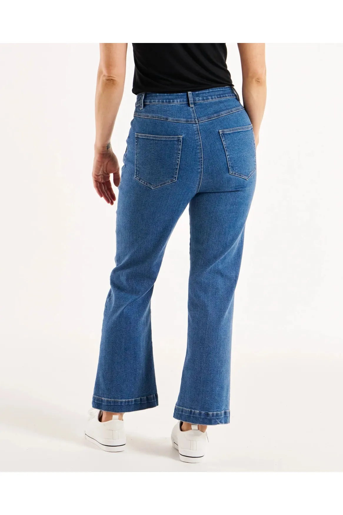 Betty Basics Byrce Bootleg Jean - Vintage Blue