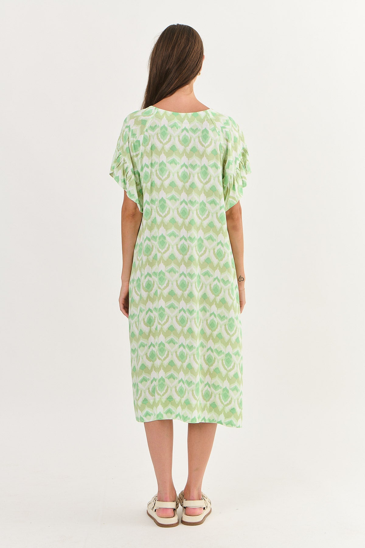 Namastai Ruffle Sleeve Dress Jasmine