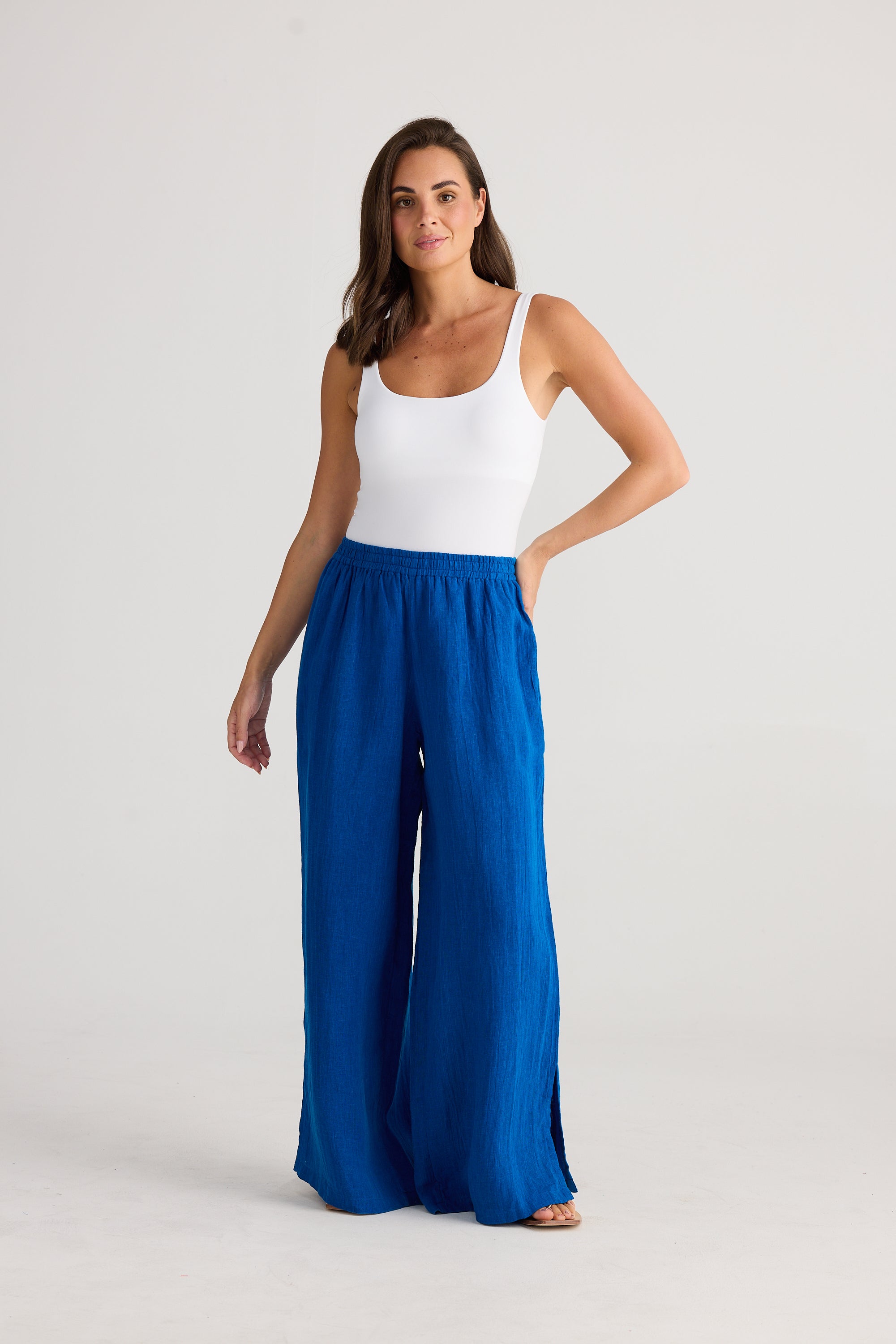 Holiday Fly Away Pant Sapphire Gauze