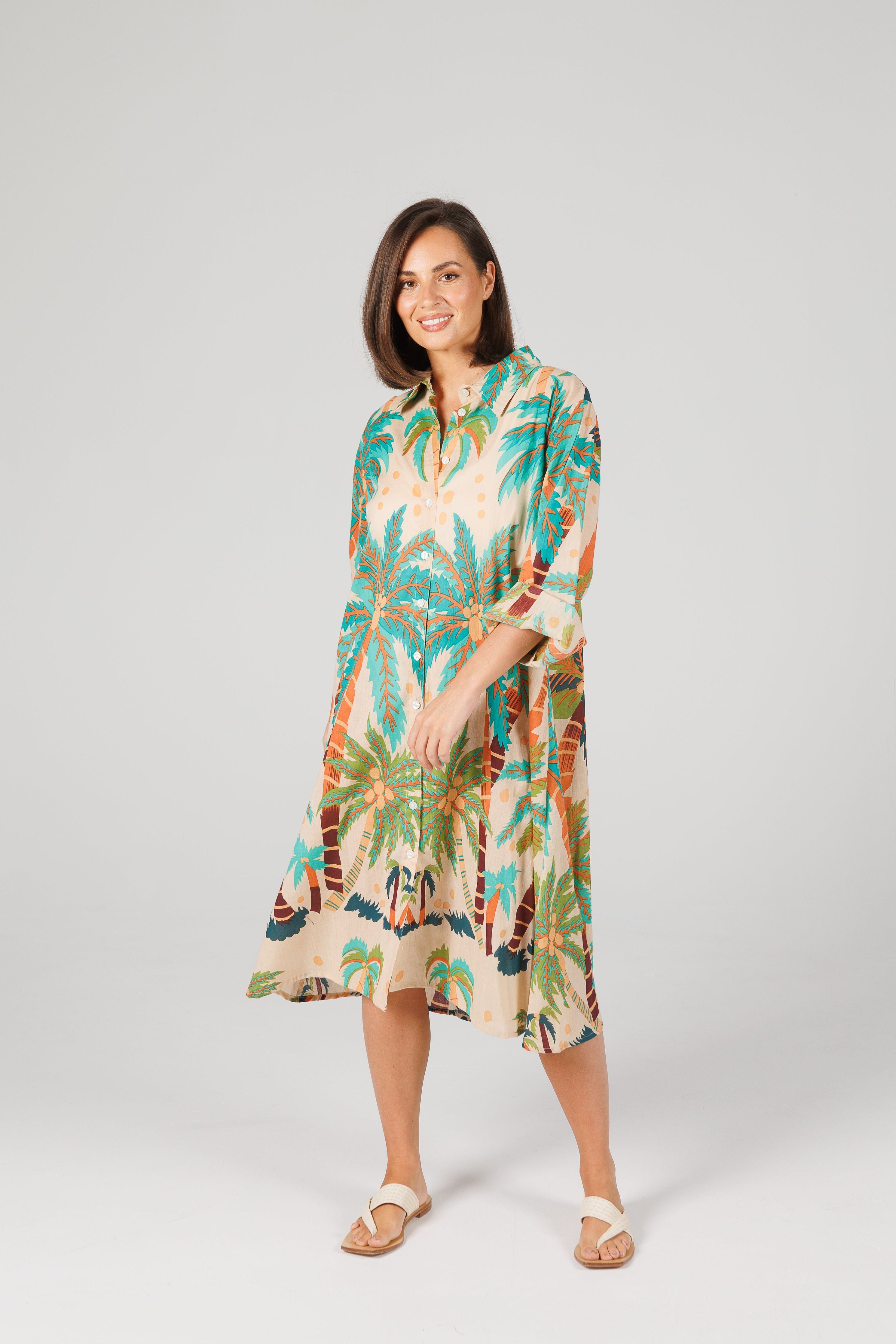 Holiday Stella Shirt Dress Island