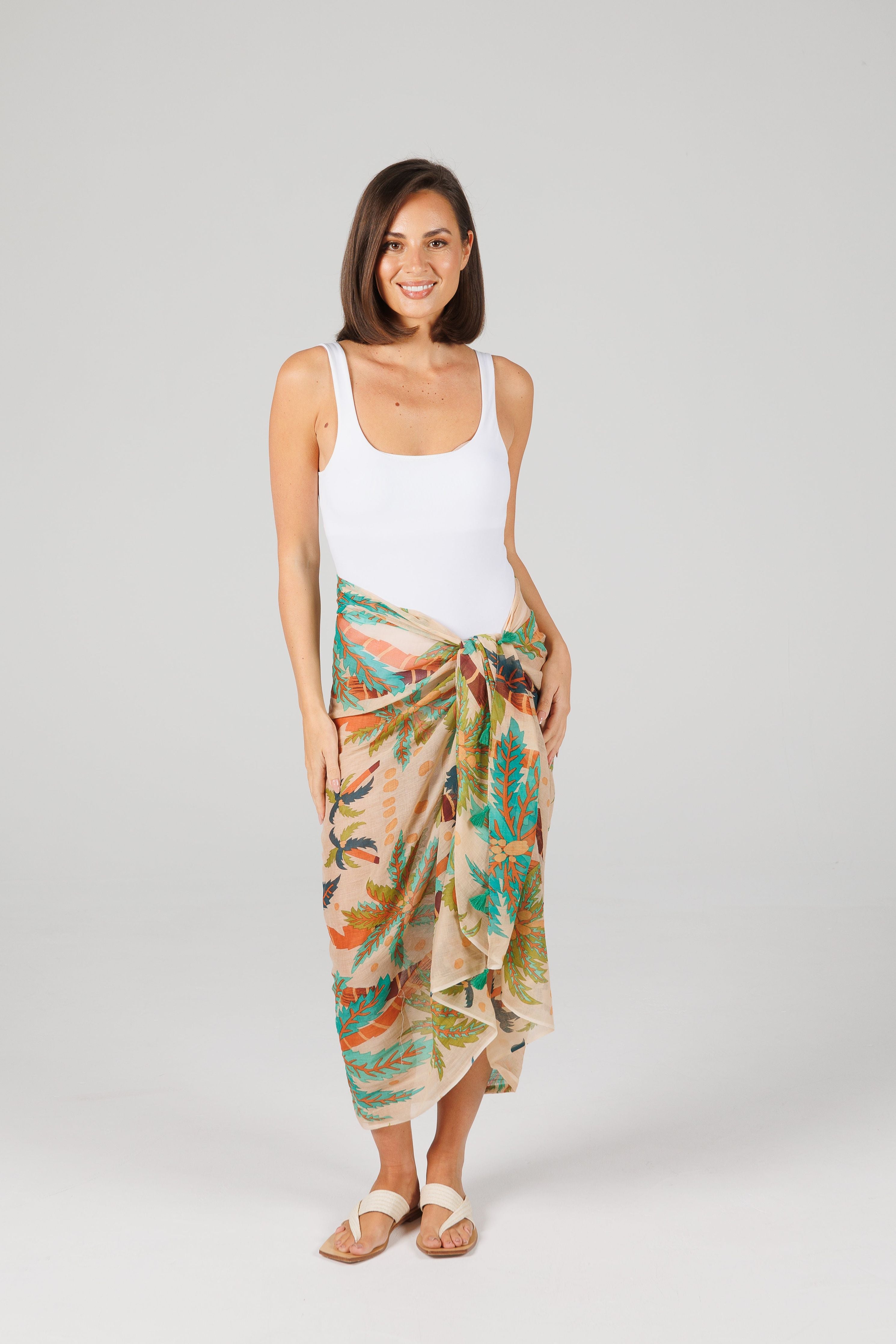 Holiday Stella Sarong Scarf Island