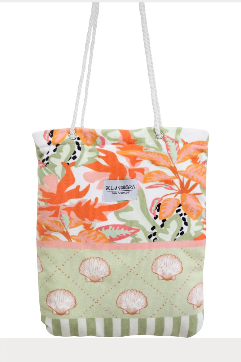 Beach Towel In Bag Tropics