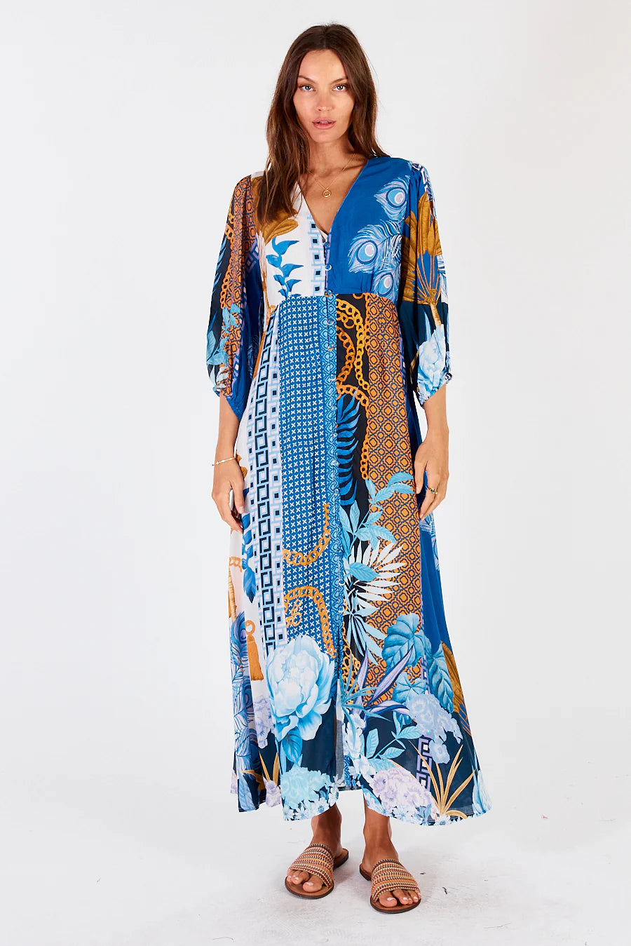 Lula Soul Ravello Midi Dress Azure