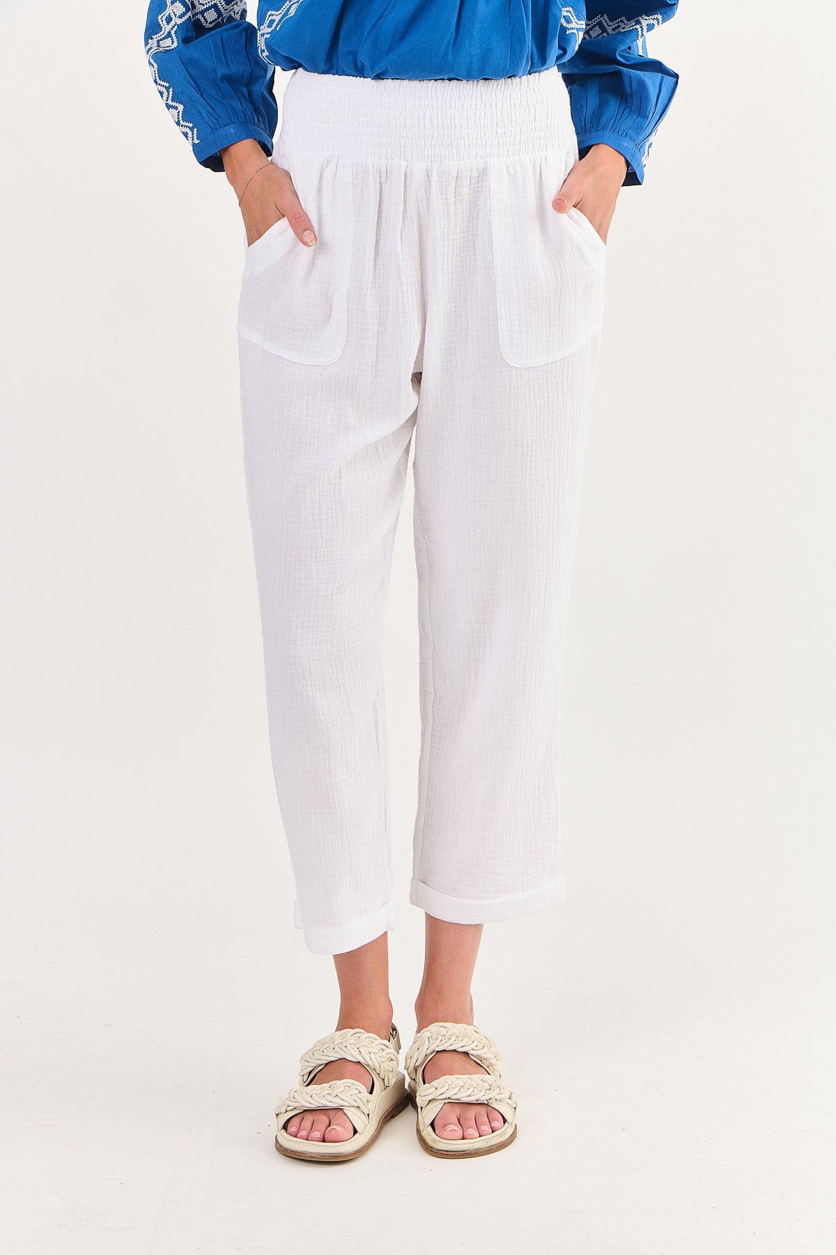 Namastai Cotton Pants - White