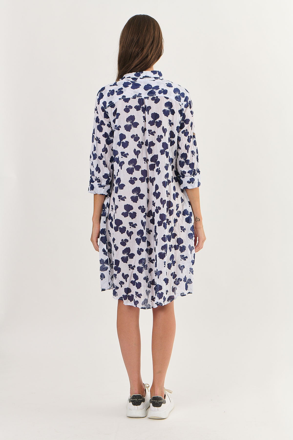 Namastai Cotton Shirtmaker Dress Bluebell