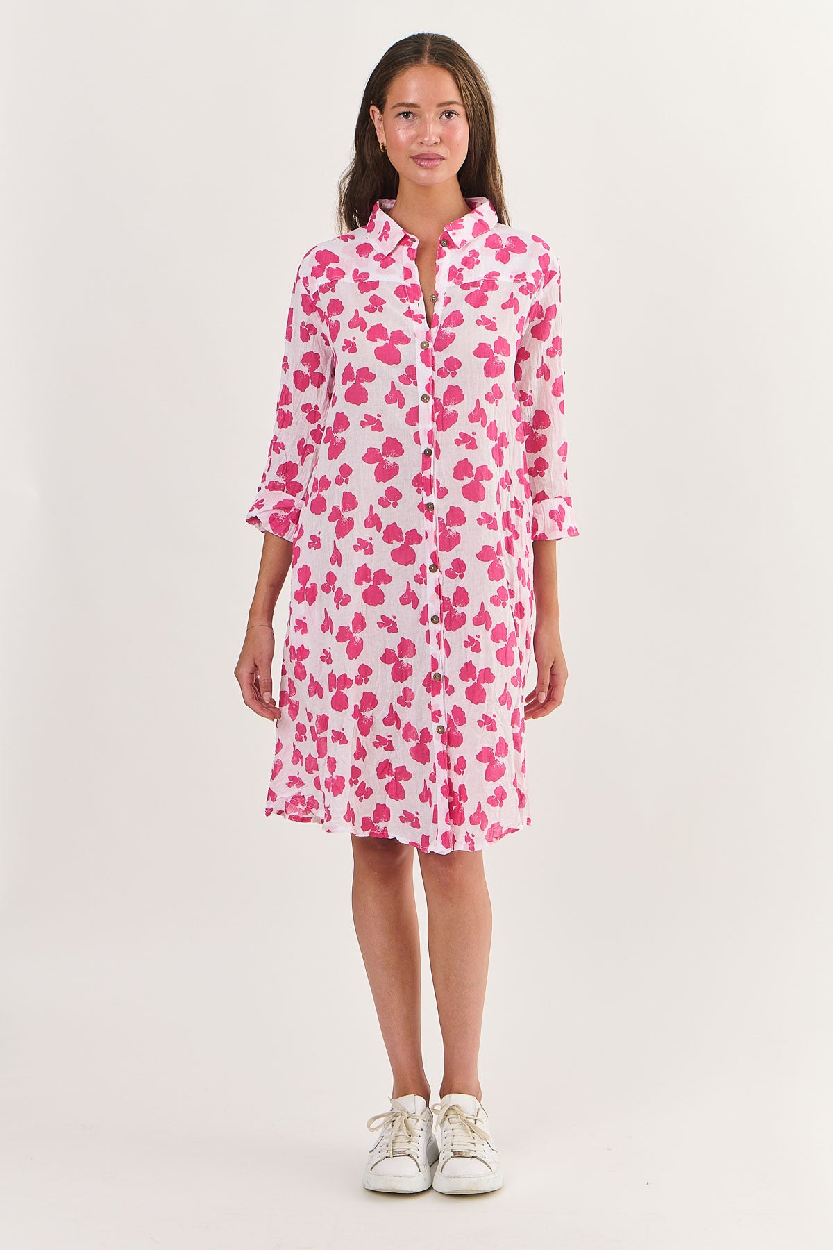 Namastai Cotton Shirtmaker Dress Posy