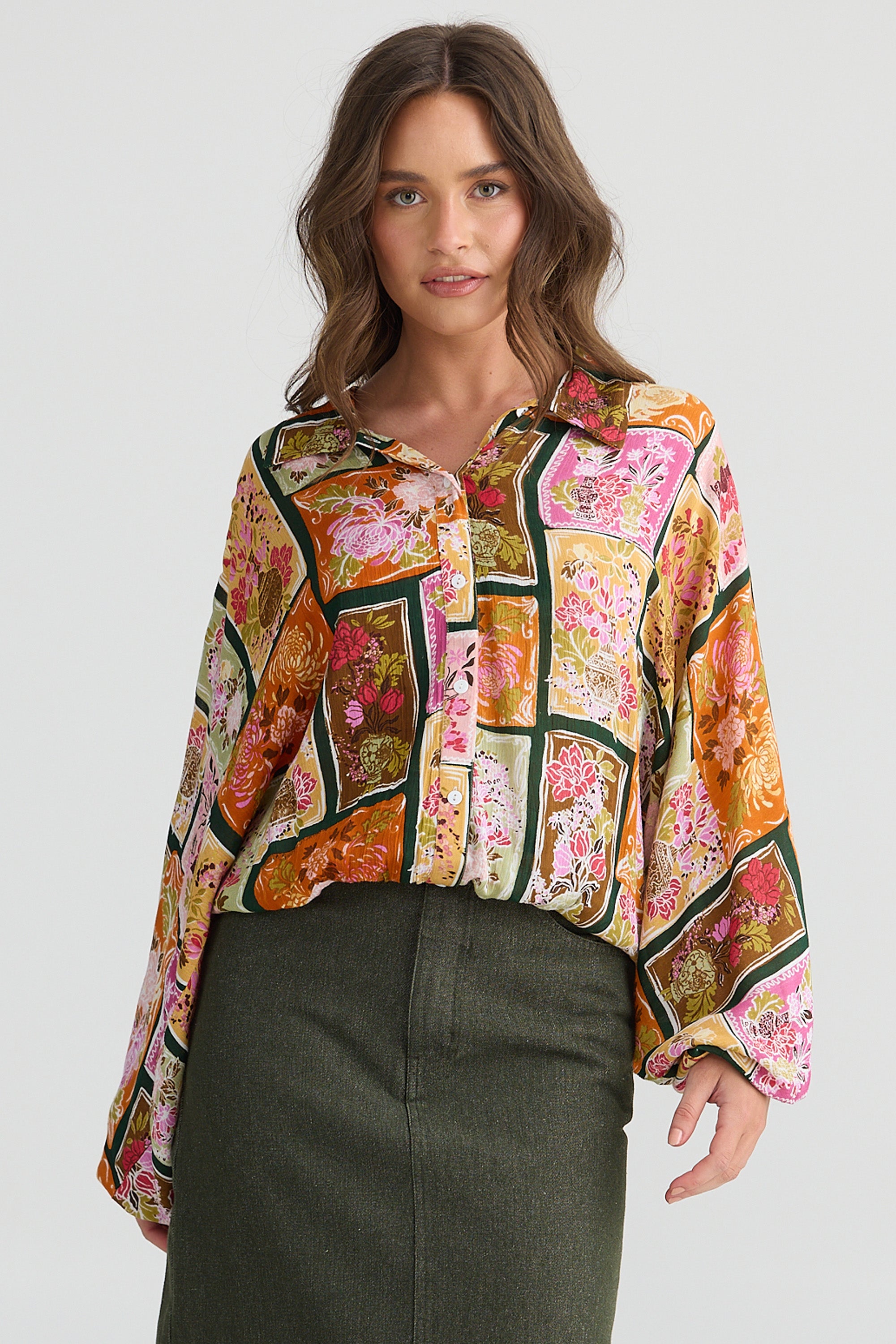 Talisman Hazel Shirt Postcard Petals