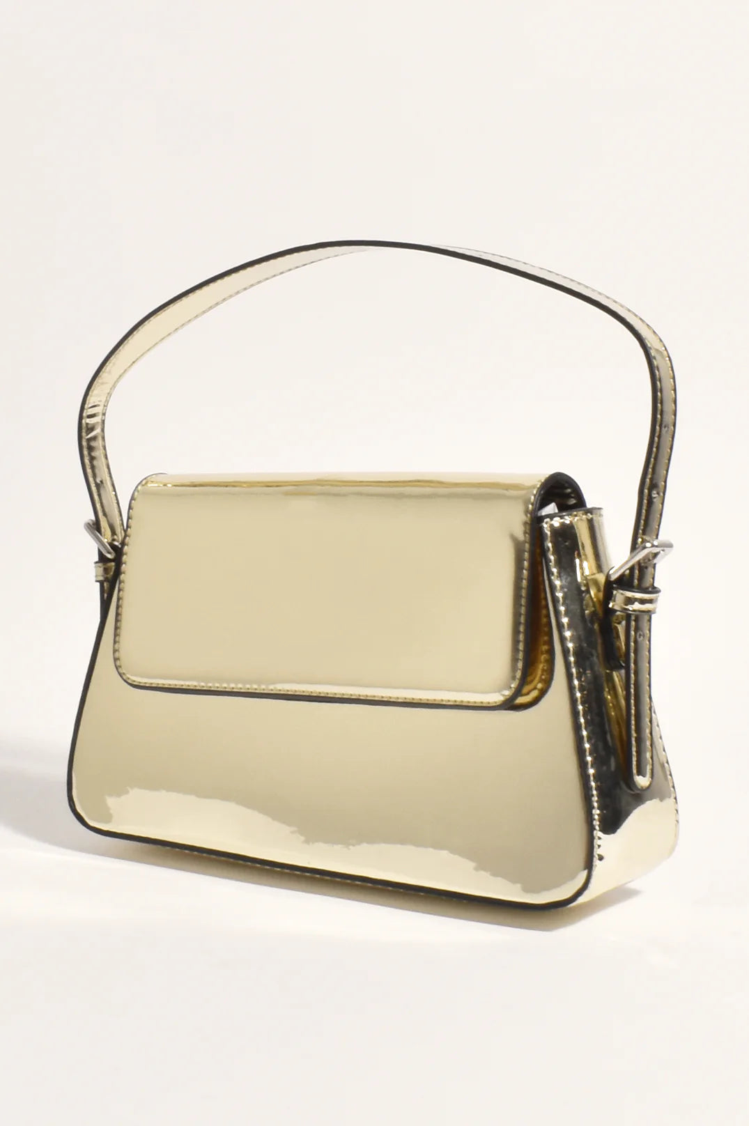 Maisie High Shine Handbag Gold