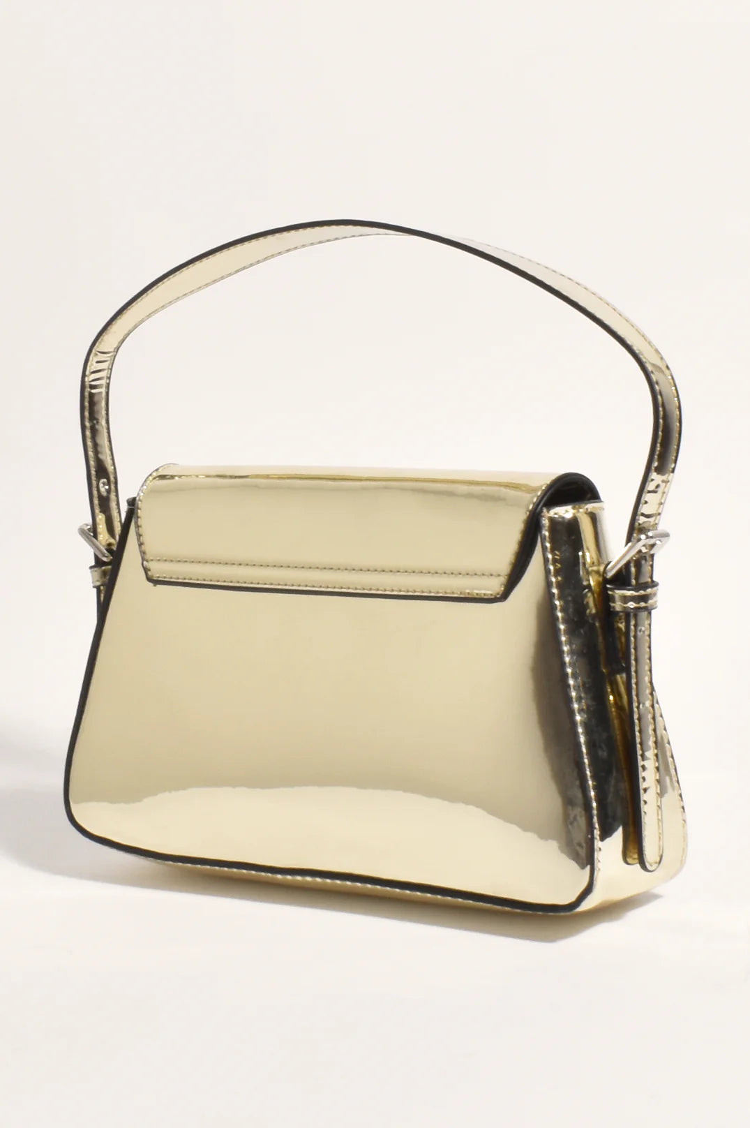 Maisie High Shine Handbag Gold