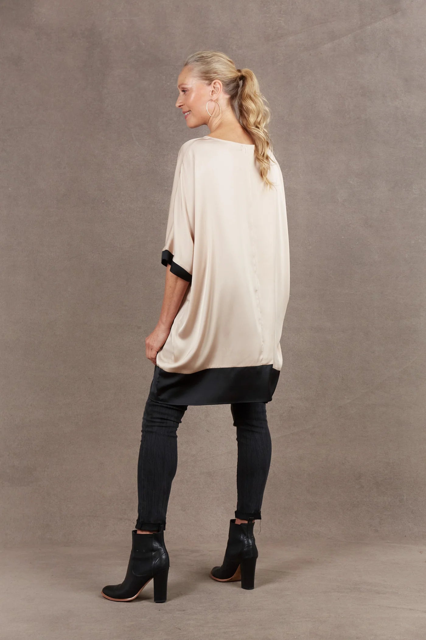 Eb and Ive Norse Relaxed Top Oyster