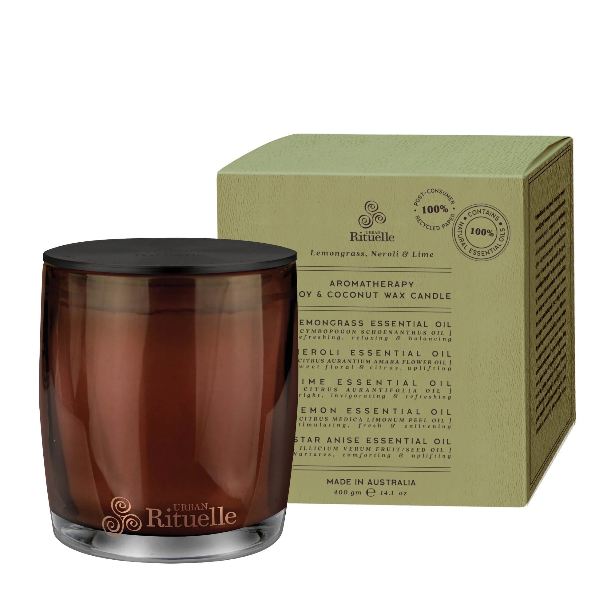 Urban Rituelle Lemongrass Neroli Lime Soy Candle