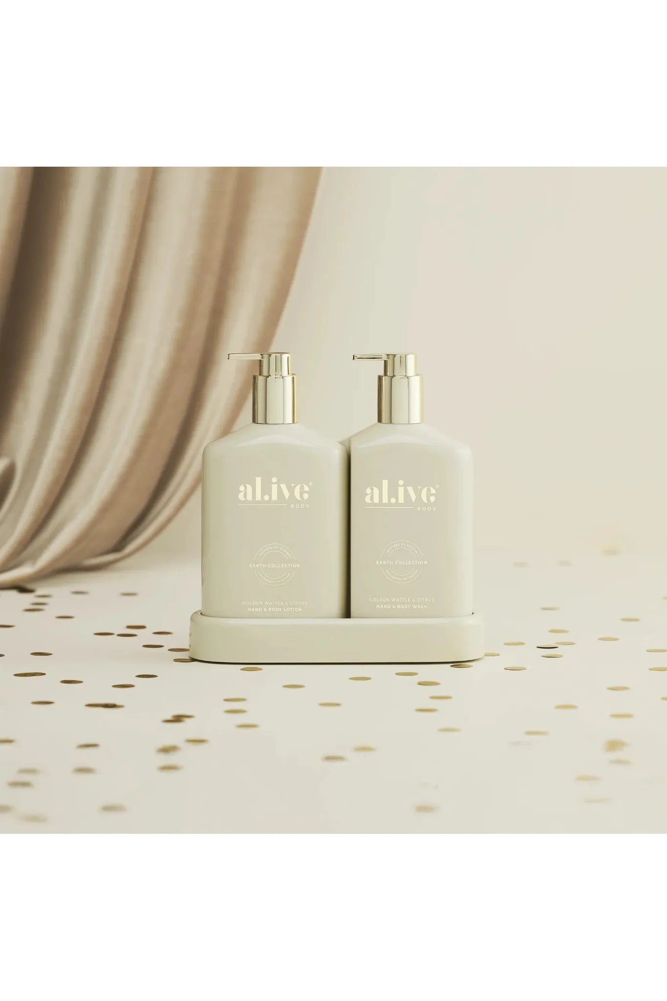 al.ive Golden Wattle and Citrus Wash and Lotion Duo Limited Edition